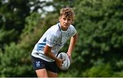 16 July 2025; Jack Mountjoy during the Leinster Rugby School of Excellence at The King's Hospital School in Dublin. Photo by Piaras Ó Mídheach/Sportsfile