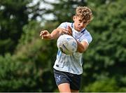 16 July 2025; Jack Mountjoy during the Leinster Rugby School of Excellence at The King's Hospital School in Dublin. Photo by Piaras Ó Mídheach/Sportsfile