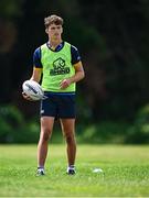16 July 2025; Harry Garvey during the Leinster Rugby School of Excellence at The King's Hospital School in Dublin. Photo by Piaras Ó Mídheach/Sportsfile