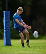 16 July 2025; Charlie Keegan during the Leinster Rugby School of Excellence at The King's Hospital School in Dublin. Photo by Piaras Ó Mídheach/Sportsfile