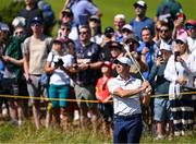 16 July 2025; Rory McIlroy of Northern Ireland watches his shot during a practice round at Royal Portrush Golf Club in Portrush, Antrim, ahead of The 153rd Open Championship. Photo by Ramsey Cardy/Sportsfile