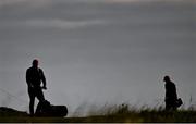 16 July 2025; Greenkeepers work on a green during a practice round at Royal Portrush Golf Club in Portrush, Antrim, ahead of The 153rd Open Championship. Photo by Ramsey Cardy/Sportsfile
