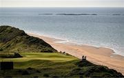 16 July 2025; A general view of the 5th hole after a practice round at Royal Portrush Golf Club in Portrush, Antrim, ahead of The 153rd Open Championship. Photo by Ramsey Cardy/Sportsfile