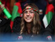 16 July 2025; A Mayo supporter watches on during the LGFA All-Ireland U16 A Championship final match between Kerry and Mayo at MacDonagh Park in Nenagh, Tipperary. Photo by Michael P Ryan/Sportsfile