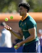 17 July 2025; Joseph-Aukuso Suaalii during an Australia rugby squad training session at the National Rugby training centre in Ballymore, Brisbane, Australia. Photo by Brendan Moran/Sportsfile
