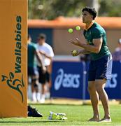 17 July 2025; Joseph-Aukuso Suaalii during an Australia rugby squad training session at the National Rugby training centre in Ballymore, Brisbane, Australia. Photo by Brendan Moran/Sportsfile
