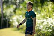 17 July 2025; Tate McDermott during an Australia rugby squad training session at the National Rugby training centre in Ballymore, Brisbane, Australia. Photo by Brendan Moran/Sportsfile