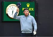 17 July 2025; Padraig Harrington of Ireland walks onto the first tee box during day one of The 153rd Open Championship at Royal Portrush Golf Club in Portrush, Antrim. Photo by David Fitzgerald/Sportsfile