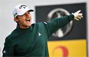 17 July 2025; Nicolai Hojgaard of Denmark watches his tee shot on the second hole during day one of The 153rd Open Championship at Royal Portrush Golf Club in Portrush, Antrim. Photo by David Fitzgerald/Sportsfile