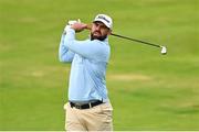 17 July 2025; Ryan Peake of Australia watches his shot on the second hole during day one of The 153rd Open Championship at Royal Portrush Golf Club in Portrush, Antrim. Photo by David Fitzgerald/Sportsfile