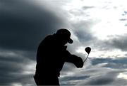 17 July 2025; Darren Clarke of Northern Ireland plays his tee shot on the second hole during day one of The 153rd Open Championship at Royal Portrush Golf Club in Portrush, Antrim. Photo by David Fitzgerald/Sportsfile