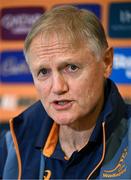 17 July 2025; Head coach Joe Schmidt during an Australia rugby squad media conference at the Amora Hotel in Brisbane, Australia. Photo by Brendan Moran/Sportsfile