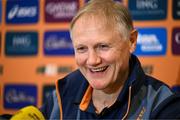 17 July 2025; Head coach Joe Schmidt during an Australia rugby squad media conference at the Amora Hotel in Brisbane, Australia. Photo by Brendan Moran/Sportsfile