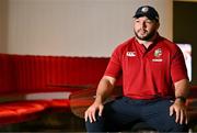17 July 2025; Ellis Genge poses for a portrait after a British & Irish Lions squad media conference at the Intercontinental Hotel in Brisbane, Australia. Photo by Brendan Moran/Sportsfile