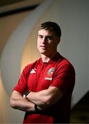 17 July 2025; Tommy Freeman poses for a portrait after a British & Irish Lions squad media conference at the Intercontinental Hotel in Brisbane, Australia. Photo by Brendan Moran/Sportsfile