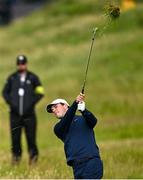 17 July 2025; Felip Jakubcik of Czechia plays a shot from the rough on the second hole during day one of The 153rd Open Championship at Royal Portrush Golf Club in Portrush, Antrim. Photo by Ramsey Cardy/Sportsfile