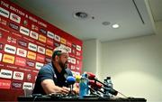 17 July 2025; Head coach Andy Farrell during a British & Irish Lions squad media conference at the Intercontinental Hotel in Brisbane, Australia. Photo by Brendan Moran/Sportsfile