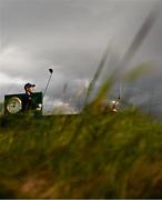 17 July 2025; Matthew Jordan of England watches his tee shot on the second hole during day one of The 153rd Open Championship at Royal Portrush Golf Club in Portrush, Antrim. Photo by Ramsey Cardy/Sportsfile
