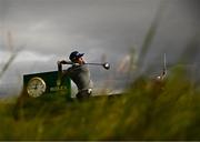 17 July 2025; Thorbjorn Olesen of Denmark watches his tee shot on the second hole during day one of The 153rd Open Championship at Royal Portrush Golf Club in Portrush, Antrim. Photo by Ramsey Cardy/Sportsfile