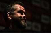 17 July 2025; Head coach Andy Farrell during a British & Irish Lions squad media conference at the Intercontinental Hotel in Brisbane, Australia. Photo by Brendan Moran/Sportsfile