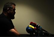 17 July 2025; Head coach Andy Farrell during a British & Irish Lions squad media conference at the Intercontinental Hotel in Brisbane, Australia. Photo by Brendan Moran/Sportsfile