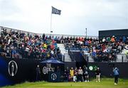 17 July 2025; Aldrich Potgieter of South Africa watches his tee shot on the first hole during day one of The 153rd Open Championship at Royal Portrush Golf Club in Portrush, Antrim. Photo by David Fitzgerald/Sportsfile