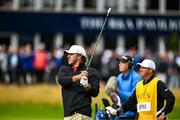 17 July 2025; Brooks Koepka of USA watches his shot from the first fairway during day one of The 153rd Open Championship at Royal Portrush Golf Club in Portrush, Antrim. Photo by David Fitzgerald/Sportsfile