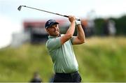 17 July 2025; Padraig Harrington of Ireland watches from shot form the 11th fairway during day one of The 153rd Open Championship at Royal Portrush Golf Club in Portrush, Antrim. Photo by Ramsey Cardy/Sportsfile