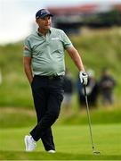 17 July 2025; Padraig Harrington of Ireland watches from shot form the 11th fairway during day one of The 153rd Open Championship at Royal Portrush Golf Club in Portrush, Antrim. Photo by Ramsey Cardy/Sportsfile
