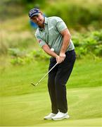 17 July 2025; Padraig Harrington of Ireland chips onto the 11th green during day one of The 153rd Open Championship at Royal Portrush Golf Club in Portrush, Antrim. Photo by Ramsey Cardy/Sportsfile