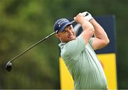 17 July 2025; Padraig Harrington of Ireland watches his tee shot on the 12th hole during day one of The 153rd Open Championship at Royal Portrush Golf Club in Portrush, Antrim. Photo by Ramsey Cardy/Sportsfile