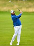 17 July 2025; Shane Lowry of Ireland watches his shot from the second fairway during day one of The 153rd Open Championship at Royal Portrush Golf Club in Portrush, Antrim. Photo by David Fitzgerald/Sportsfile
