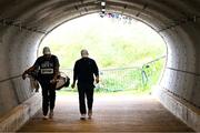 17 July 2025; Chris Gotterup of USA walks through a tunnel during day one of The 153rd Open Championship at Royal Portrush Golf Club in Portrush, Antrim. Photo by Ramsey Cardy/Sportsfile