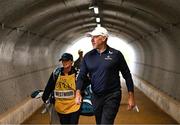17 July 2025; Lee Westwood of England walks through a tunnel during day one of The 153rd Open Championship at Royal Portrush Golf Club in Portrush, Antrim. Photo by Ramsey Cardy/Sportsfile