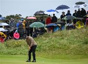 17 July 2025; Xander Schauffele of USA putts on the seventh green during day one of The 153rd Open Championship at Royal Portrush Golf Club in Portrush, Antrim. Photo by David Fitzgerald/Sportsfile