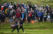 17 July 2025; Spectators look on during day one of The 153rd Open Championship at Royal Portrush Golf Club in Portrush, Antrim. Photo by David Fitzgerald/Sportsfile