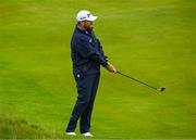 17 July 2025; Shane Lowry of Ireland chips on to the ninth green during day one of The 153rd Open Championship at Royal Portrush Golf Club in Portrush, Antrim. Photo by David Fitzgerald/Sportsfile