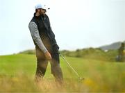 17 July 2025; Scottie Scheffler of USA lines up a shot on the ninth during day one of The 153rd Open Championship at Royal Portrush Golf Club in Portrush, Antrim. Photo by David Fitzgerald/Sportsfile