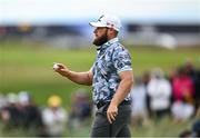 17 July 2025; Tyrrell Hatton of England after putting on the ninth green during day one of The 153rd Open Championship at Royal Portrush Golf Club in Portrush, Antrim. Photo by David Fitzgerald/Sportsfile