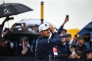 17 July 2025; Bryson DeChambeau of USA watches his tee shot on the 10th hole during day one of The 153rd Open Championship at Royal Portrush Golf Club in Portrush, Antrim. Photo by David Fitzgerald/Sportsfile