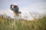 17 July 2025; Rory McIlroy of Northern Ireland watches his tee shot on the eighth hole during day one of The 153rd Open Championship at Royal Portrush Golf Club in Portrush, Antrim. Photo by Ramsey Cardy/Sportsfile