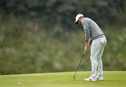 17 July 2025; Rory McIlroy of Northern Ireland misses a putt on the eighth green during day one of The 153rd Open Championship at Royal Portrush Golf Club in Portrush, Antrim. Photo by Ramsey Cardy/Sportsfile