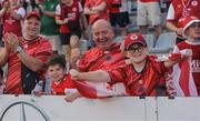 17 July 2025; St Patrick's Athletic supporters celebrate after the UEFA Conference League First Qualifying Round second leg match between FC Hegelmann and St Patrick's Athletic at Raudondvaris Stadium in Raudondvaris, Lithuania. Photo by Evaldas Semiotas/Sportsfile