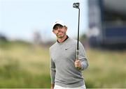 17 July 2025; Rory McIlroy of Northern Ireland acknowledges the crowd as he walks up the 18th fairway during day one of The 153rd Open Championship at Royal Portrush Golf Club in Portrush, Antrim. Photo by Ramsey Cardy/Sportsfile