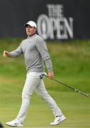 17 July 2025; Rory McIlroy of Northern Ireland walks up the 18th fairway during day one of The 153rd Open Championship at Royal Portrush Golf Club in Portrush, Antrim. Photo by Ramsey Cardy/Sportsfile