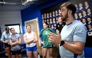 17 July 2025; Strength and conditioning coach Stephen O'Hanrahan during a Leinster Rugby women's gym session at Energia Park in Dublin. Photo by Seb Daly/Sportsfile