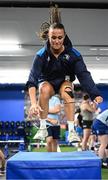 17 July 2025; Ava Usanova during a Leinster Rugby women's gym session at Energia Park in Dublin. Photo by Seb Daly/Sportsfile