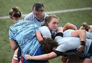 17 July 2025; Molly Boyne, centre, and teammates during a Leinster Rugby women's squad training session at Energia Park in Dublin. Photo by Seb Daly/Sportsfile