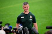 18 July 2025; Assistant coach Jonathan Sexton speaks to the media after a British & Irish Lions captain's run at Suncorp Stadium in Brisbane, Australia. Photo by Brendan Moran/Sportsfile