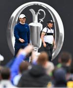 18 July 2025; Rory McIlroy of Northern Ireland walks down the first fairway during day two of The 153rd Open Championship at Royal Portrush Golf Club in Portrush, Antrim. Photo by Ramsey Cardy/Sportsfile